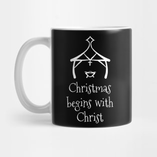 Christmas Begins With Christ Christmas Holiday Party X-Mas Gift Mug